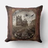 ヴィンテージヴァンパイアビーロマンティックドラキュラゴシック クッション (正面)