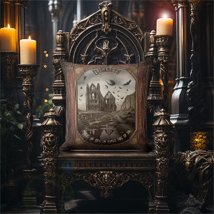 ヴィンテージヴァンパイアビーロマンティックドラキュラゴシック クッション