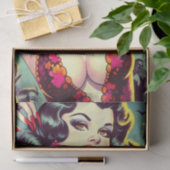 ヴィンテージヴァンパイアホラーガール 薄葉紙 (ギフト)