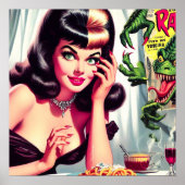 ヴィンテージヴァンパイア女性 ポスター (正面)