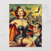 ヴィンテージヴァンパイア女性 ポストカード (正面)