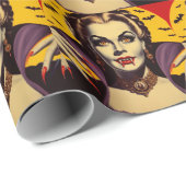 ヴィンテージヴァンパイア女性 ラッピングペーパー (ロールコーナー)