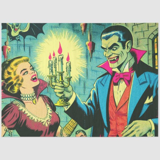 ヴィンテージヴァンパイレホラー漫画 薄葉紙 (正面)