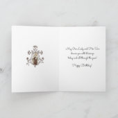 ヴィンテージヴァージンマザーマリー山カルメル誕生日 カード (内部)