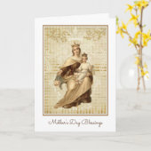 ヴィンテージヴァージンマザーメアリー山カーメル カード (黄色い花)