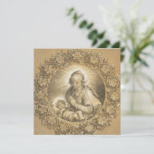 ヴィンテージヴァージンマリア&イエスの宗教新年 カード (スタンド正面)