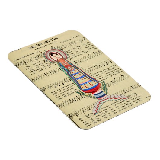 ヴィンテージヴァージンメアリーアワーレディオブライトフォークアート マグネット (右側)