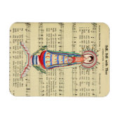 ヴィンテージヴァージンメアリーアワーレディオブライトフォークアート マグネット (横)