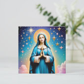 ヴィンテージヴァージンメアリーグリーティングカード カード (スタンド正面)