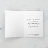 ヴィンテージヴァージンメアリーファティマイエス宗教的 カード (内部)