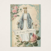 ヴィンテージヴァージンメアリー葬儀記念祈りの言葉 (正面)