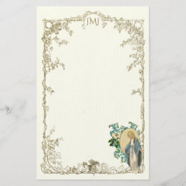 ヴィンテージヴァージンメアリ宗教カトリック 便箋