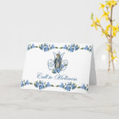 ヴィンテージヴァージンメリーカトリックフローラ宗教 カード (黄色い花)