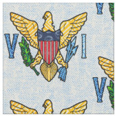 ヴィンテージヴァージン島米国国旗 ファブリック (クローズアップ)