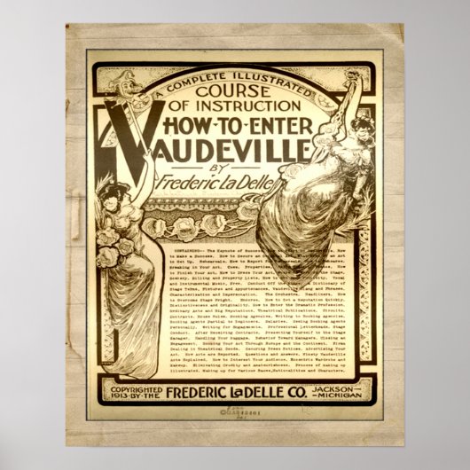 ヴィンテージヴァードビル教習コー広告ス ポスター (正面)