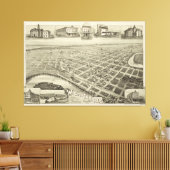 ヴィンテージヴィチタ秋TX (1890) キャンバスプリント (インサイチュ (リビング))