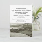 ヴィンテージヴィネヤードランドスケープワイナリーウェディング招待 招待状 (スタンド正面)