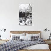 ヴィンテージヴィラ&ガーデン:セントピーターのドーム キャンバスプリント (インサイチュ (寝室))