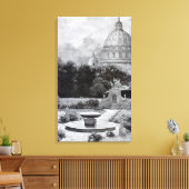 ヴィンテージヴィラ&ガーデン:セントピーターのドーム キャンバスプリント (インサイチュ (リビング))