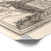 ヴィンテージヴィリニュスリトアニアの地図(1581) ポスター (角)