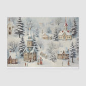 ヴィンテージヴィレッジクリスマスウィンターエフェメラ 薄葉紙 (正面)