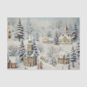 ヴィンテージヴィレッジクリスマスウィンターエフェメラ 薄葉紙 (正面)