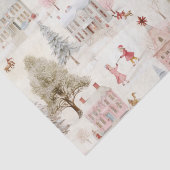 ヴィンテージヴィレッジピンククリスマス 薄葉紙 (詳細)