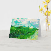 ヴィンテージヴィンセントヴァンゴッホグリーン小麦畑 カード (黄色い花)