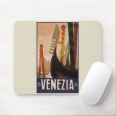 ヴィンテージヴェネツィアのポスター – イタリア マウスパッド (マウス)