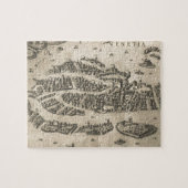 ヴィンテージヴェネツィアの写真地図(1573) ジグソーパズル (横)