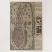 ヴィンテージヴェネツィアの地図(1572) ジグソーパズル (縦)