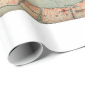 ヴィンテージヴェネツィアの地図（1920年） ラッピングペーパー (ロールコーナー)