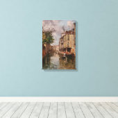 ヴィンテージヴェネツィアアントニオレトヴェネチアンカナル キャンバスプリント (インサイチュ (ウッドフロア))