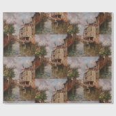 ヴィンテージヴェネツィアアントニオレトヴェネチアンカナル ラッピングペーパー (フラット)