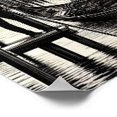 ヴィンテージヴェネツィアイタリアのゴンドラ旅行ポスター ポスター (角)