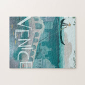 ヴィンテージヴェネツィアイタリアゴンドラシーニックトラベル ジグソーパズル (横)