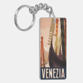ヴィンテージヴェネツィアイタリアゴンドラトラベル キーホルダー (正面左)