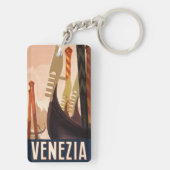 ヴィンテージヴェネツィアイタリアゴンドラトラベル キーホルダー (裏面)