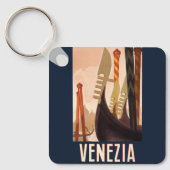 ヴィンテージヴェネツィアイタリアゴンドラトラベル キーホルダー (正面)
