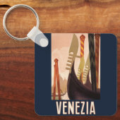 ヴィンテージヴェネツィアイタリアゴンドラトラベル キーホルダー (正面)