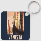ヴィンテージヴェネツィアイタリアゴンドラトラベル キーホルダー (裏面)