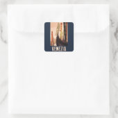 ヴィンテージヴェネツィアイタリアゴンドラトラベル スクエアシール (バッグ)