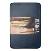 ヴィンテージヴェネツィアイタリアゴンドラトラベル バスマット (正面縦)