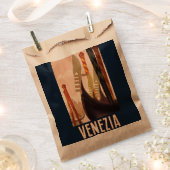 ヴィンテージヴェネツィアイタリアゴンドラトラベル フェイバーバッグ (クリップ留めされた状態)