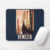ヴィンテージヴェネツィアイタリアゴンドラトラベル マウスパッド (マウス)