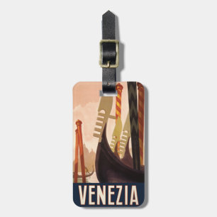 ヴィンテージヴェネツィアイタリアゴンドラトラベル ラゲッジタグ