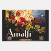 ヴィンテージヴェネツィアイタリアゴンドラトラベル ラッピングペーパーシート (正面3)