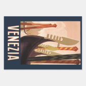 ヴィンテージヴェネツィアイタリアゴンドラトラベル ラッピングペーパーシート (正面)