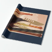 ヴィンテージヴェネツィアイタリアゴンドラトラベル ラッピングペーパー (アンロールド)