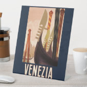 ヴィンテージヴェネツィアイタリアゴンドラトラベル 台座サイン (インサイチュ)